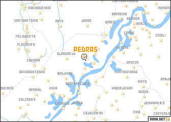 map of Pedras