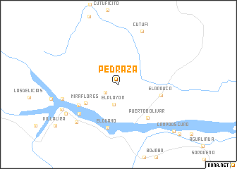 map of Pedraza