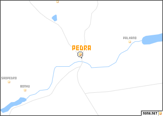 map of Pedra