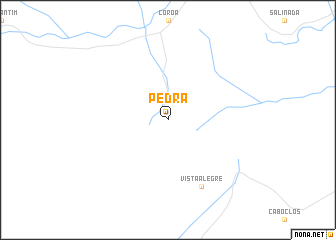 map of Pedra