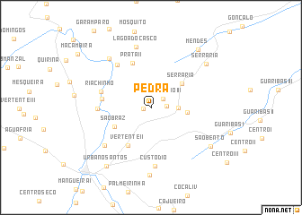 map of Pedra