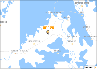 map of Pedra