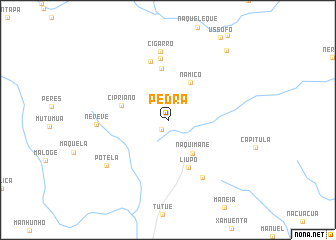 map of Pedra