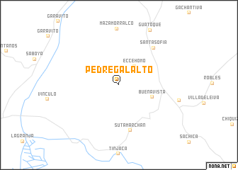 map of Pedregal Alto
