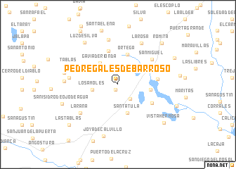 map of Pedregales de Barroso
