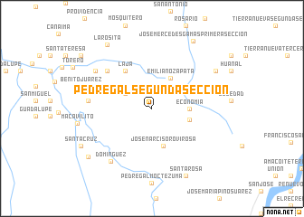 map of Pedregal Segunda Sección