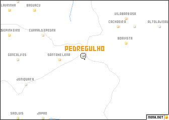 map of Pedregulho