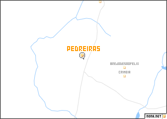 map of Pedreiras