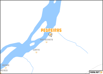 map of Pedreiras