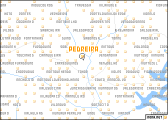 map of Pedreira