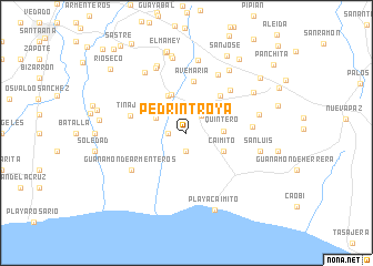 map of Pedrín Troya