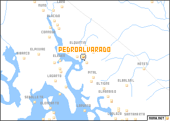 map of Pedro Alvarado