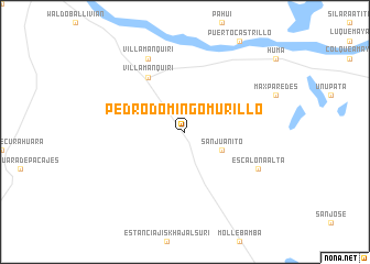 map of Pedro Domingo Murillo