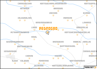 map of Pedrogão