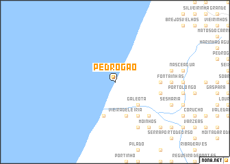 map of Pedrógão