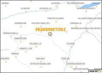 map of Pedro Martínez