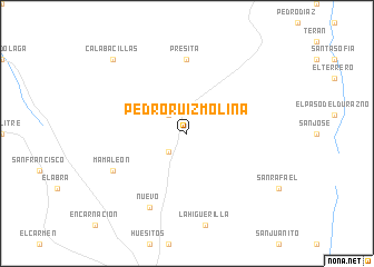 map of Pedro Ruíz Molina