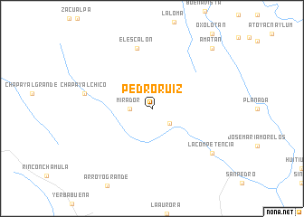 map of Pedro Ruiz