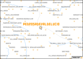 map of Pedrosa de Valdelucio