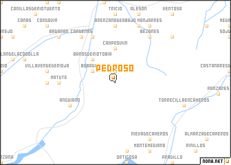 map of Pedroso