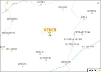 map of Pedro
