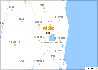 map of Pedro