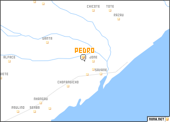 map of Pedro