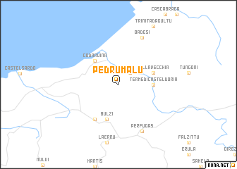 map of Pedrumalu