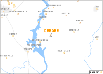 map of Pee Dee