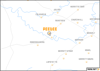 map of Peedee