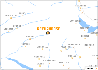 map of Peekamoose