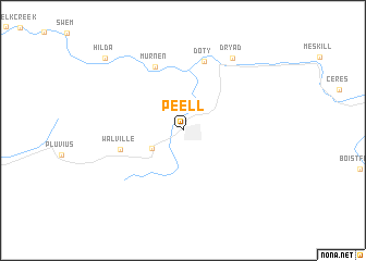 map of Pe Ell