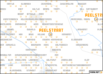 map of Peelstraat