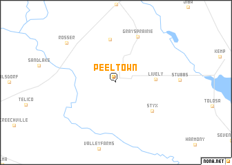 map of Peeltown