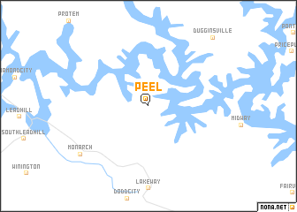 map of Peel