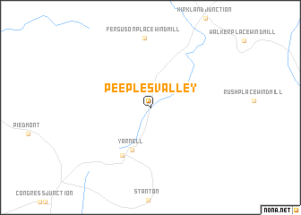 map of Peeples Valley
