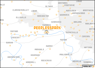 map of Peerless Park