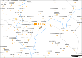 map of Pee Town