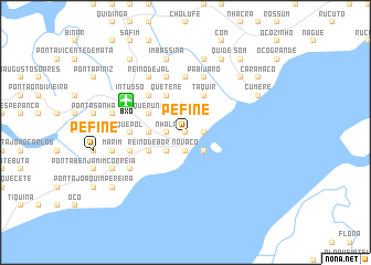 map of Pefiné