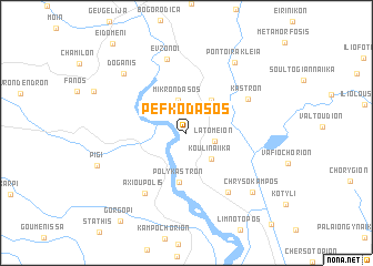 map of Pefkodásos