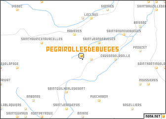 map of Pégairolles-de-Buèges