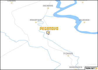 map of Peganovo