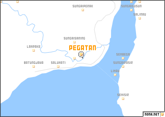 map of Pegatan