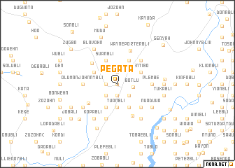 map of Pegata