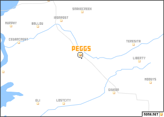 map of Peggs