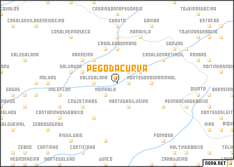 map of Pego da Curva