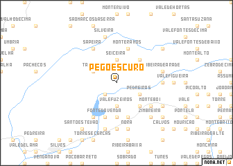 map of Pego Escuro