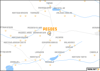 map of Pegões