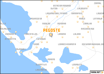 map of Pegoste