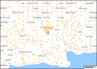 map of Pégui